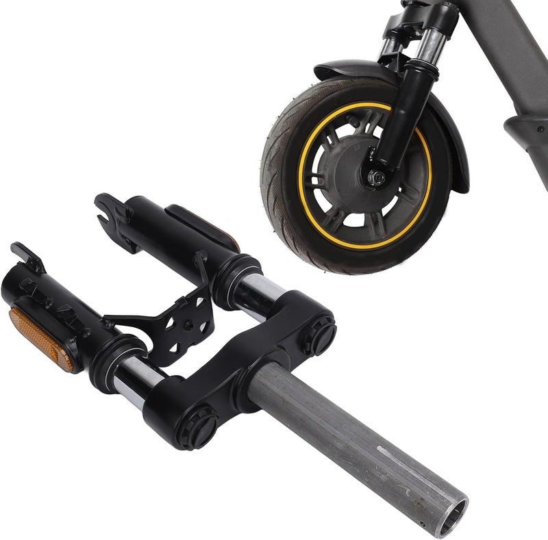 Cryfokt 15 Inch Front Suspension Fork, 2 Fork Suspension Electric Scooters Shock Absorption Set with Reflector Mirror, Universal Electric Scooter Spring Fork for Most Electric Scooter - Image 2