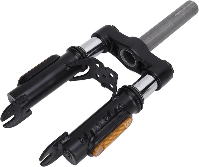 Cryfokt 15 Inch Front Suspension Fork, 2 Fork Suspension Electric Scooters Shock Absorption Set with Reflector Mirror, Universal Electric Scooter Spring Fork for Most Electric Scooter - Image 1