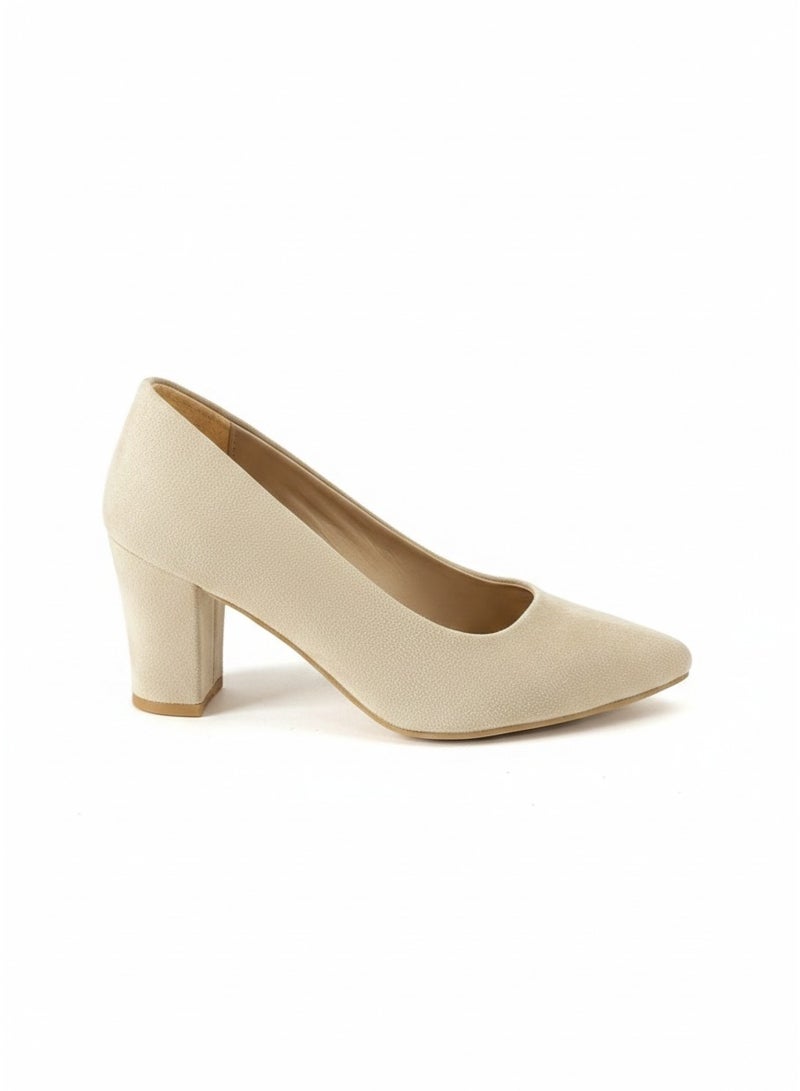 Vbranda Elegant high-heel shoes suede with a classic design R-800 - Image 2