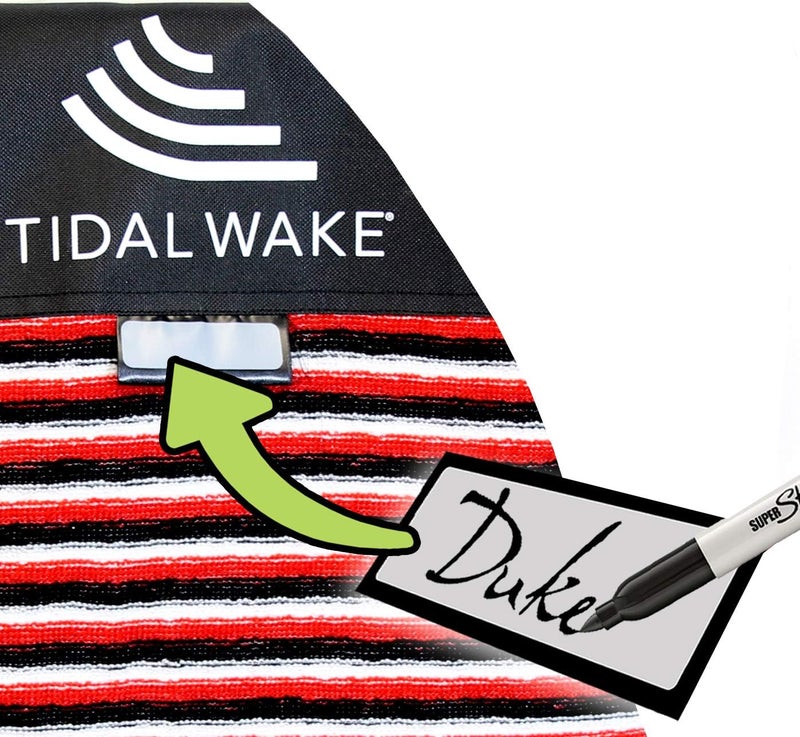 Tidal Wake TAG-IT Pointed Nose Surf & Wake Board Sock Bag with Built-in Name Tag, 52-53" Personalize with Your Name! - Image 3