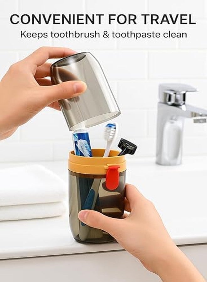 MITVIK 2 Pcs Portable Capsule Toothbrush Holder – Transparent Travel Toothbrush Cover Case for Hygiene & Germ Protection - Image 5