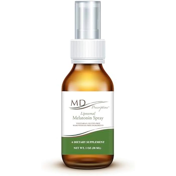 MD Prescriptives Liposomal Melatonin Dietary Supplement 3mg Spray - Enhanced Absorption to Help Encourage Restful, Regular Sleep - Suitable for Vegetarians - 75 Servings - 30 ml - Image 1