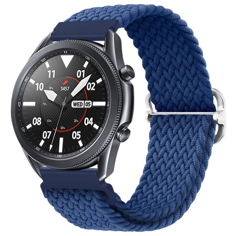Adjustable Loop Strap Smartwatch Band Compatible with Samsung Galaxy Watch 7 with Fit Replacement Strap for Daily Wear Starlight Nylon - Image 1