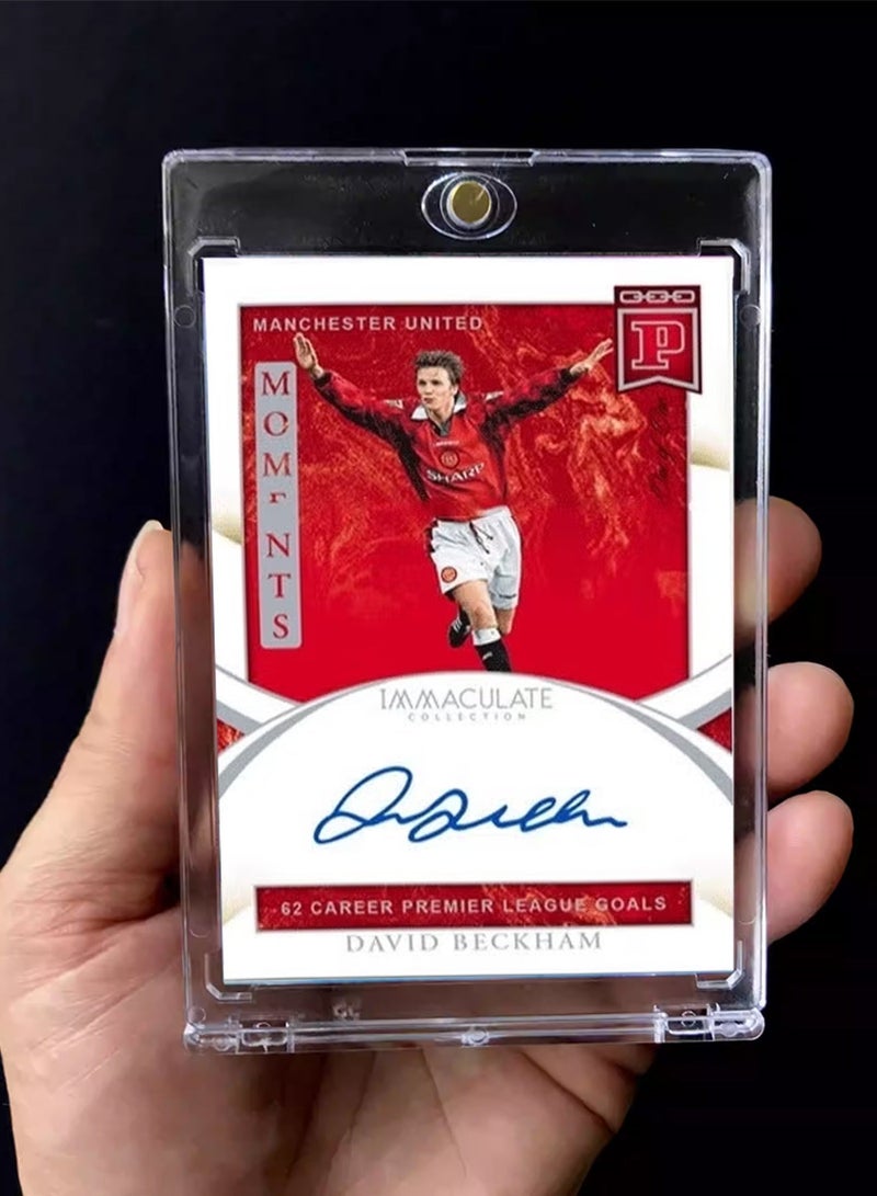 بانيني بطاقة كرة قدم بتوقيع ديفيد بيكهام، بطاقة تداول موقعة فردية، إصدار للمجمعين، تذكارات وبطاقات رياضية لعشاق كرة القدم وهواة الجمع - Image 3