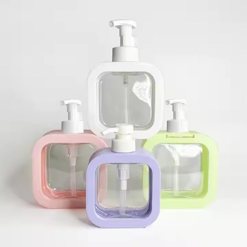 Redvant Modern Detachable Soap Dispenser || Multipurpose Reusable Liquid Bottle || Soap Dispenser for Liquid, Shampoo, Conditioner, Shower Gel, Hand Wash (Multi Colour) - Image 1