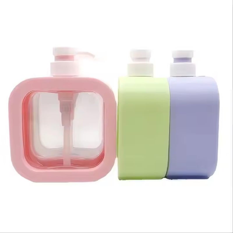 Redvant Modern Detachable Soap Dispenser || Multipurpose Reusable Liquid Bottle || Soap Dispenser for Liquid, Shampoo, Conditioner, Shower Gel, Hand Wash (Multi Colour) - Image 5