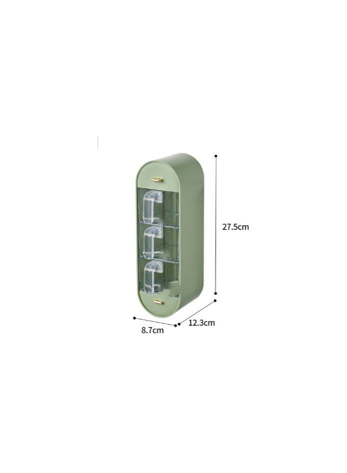 EBMINI Wall Mounted Non Perforated Seasoning Box Combination Set 