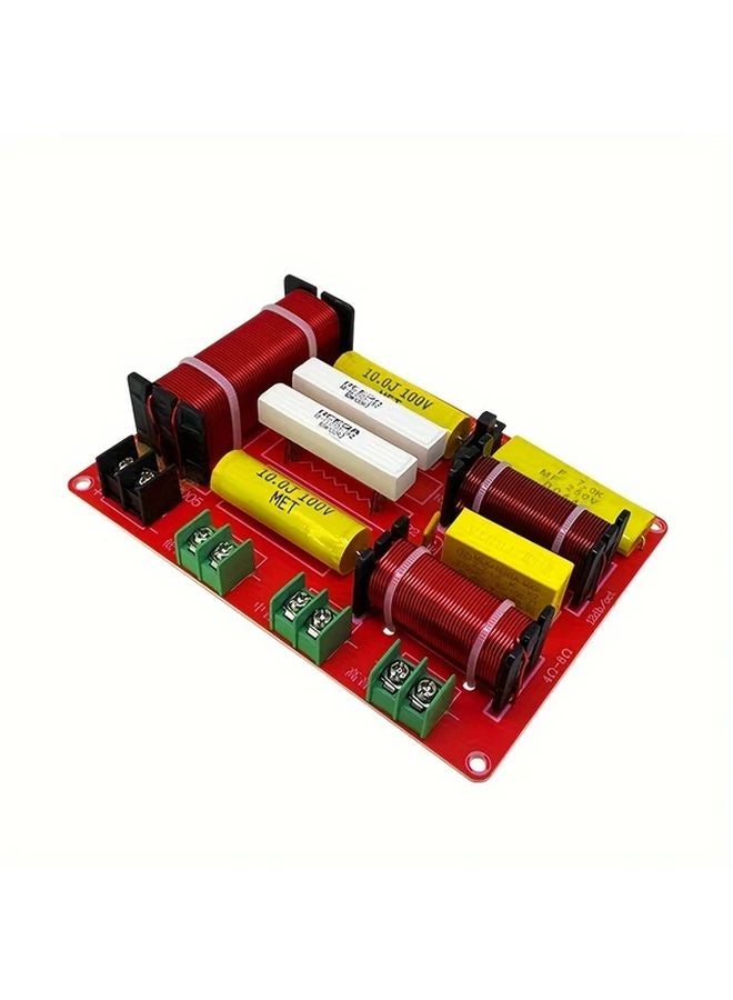 High End 3 Way Crossover Circuit Board 250W Power Glass Fiber Red Pre Assembled - Image 1