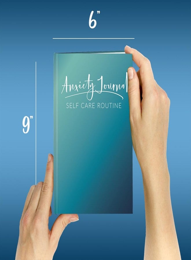 بوك فاكتوري دفتر يوميات القلق من BookFactory/تتبع روتين العناية الذاتية/تتبع محفزات التوتر والقلق - 100 صفحة، غلاف مقوى ناعم الملمس، 6 × 9 بوصات (صنع في الولايات المتحدة الأمريكية) - Image 4