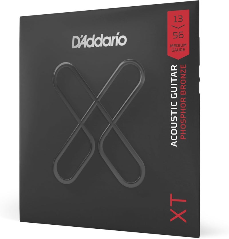 D'Addario أوتار جيتار أكوستيك مغلفة من د'أداريوا XT فوسفور برونز - قياس متوسط 13-56 - Image 1