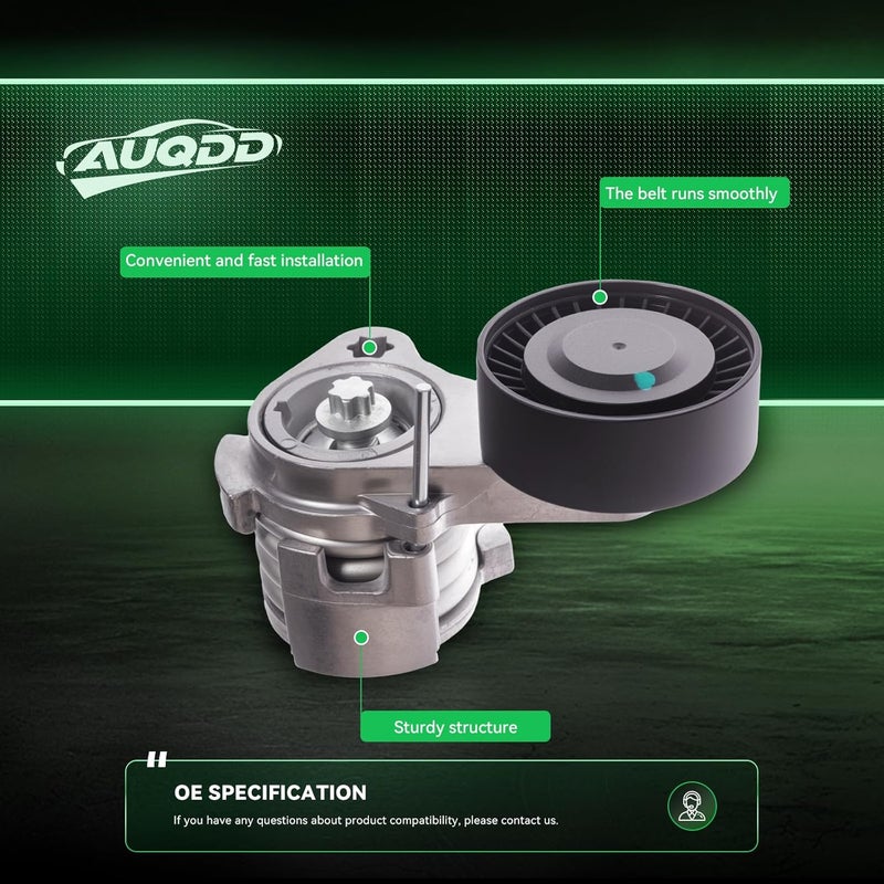 AUQDD 39112 Automatic Belt Tensioner and Pulley Assembly for BMW 128i, 328i, 525i, 530i, 528i, X3, X5, Z4 - Image 5