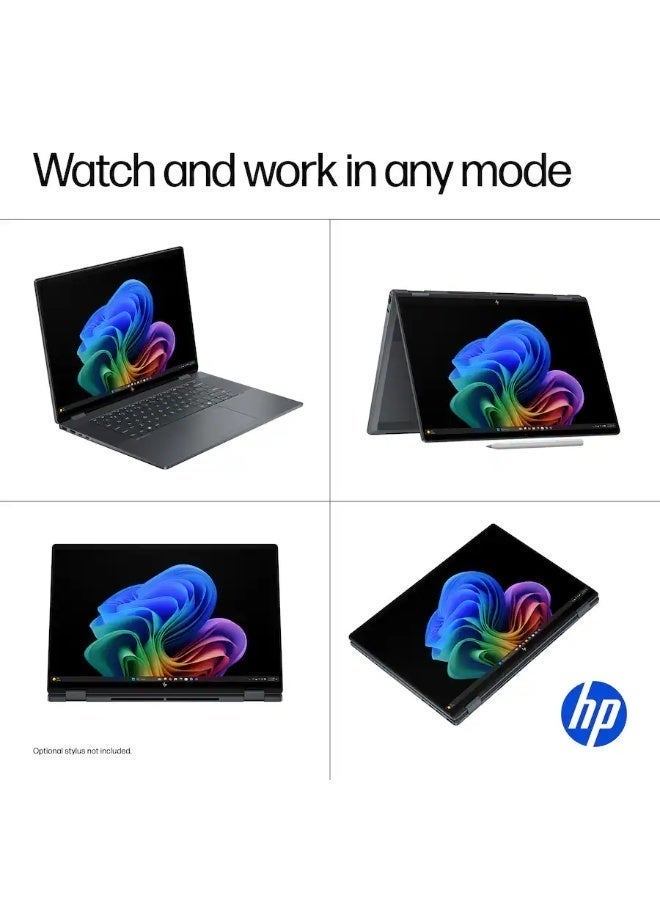 HP لابتوب أومني بوك إكس فليب كوبايلوت بلس 16 إنش 3K OLED باللمس، إنتل كور ألترا 9، 32 جيجابايت رام، 2 تيرابايت SSD، رسومات إنتل آرك، ويندوز 11، 120 هرتز - Image 5