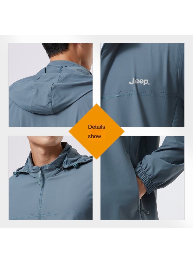 Jeep Upf50+】men's Lightweight Breathable Fashionable Casual Versatile Sun Protection Jacket - Image 2