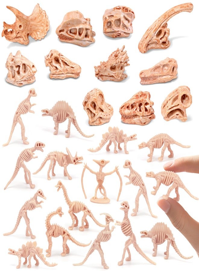 Zealor 70PCS 3.7 Inch Dinosaur Bone for Sandbox White Dinosaur Fossil Skeleton Plastic Skull Dino Dig Toy Kit for Puzzle Game Sensory Bin Birthday Party Dino Scavenger Hunt Science Class Prize Cupcake - Image 1