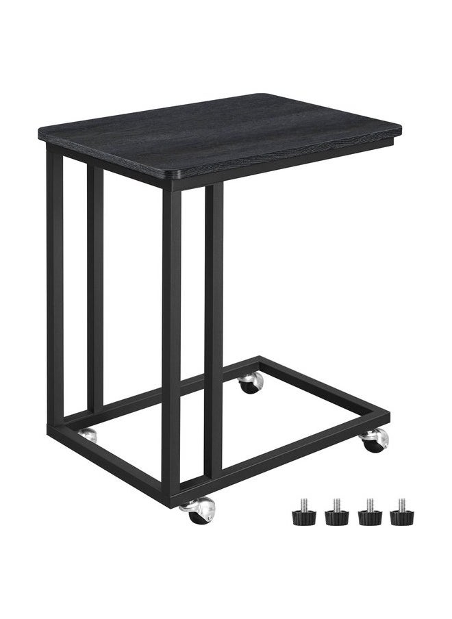 Generic Movable Side Table with Wheels – Modern, Lightweight & Perfect for Sofa or Bed, Ideal for Laptop, Mobile or Your Favorite Drink  - Image 2