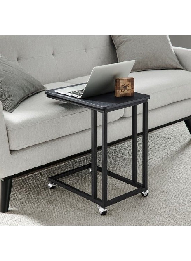Generic Movable Side Table with Wheels – Modern, Lightweight & Perfect for Sofa or Bed, Ideal for Laptop, Mobile or Your Favorite Drink  - Image 3