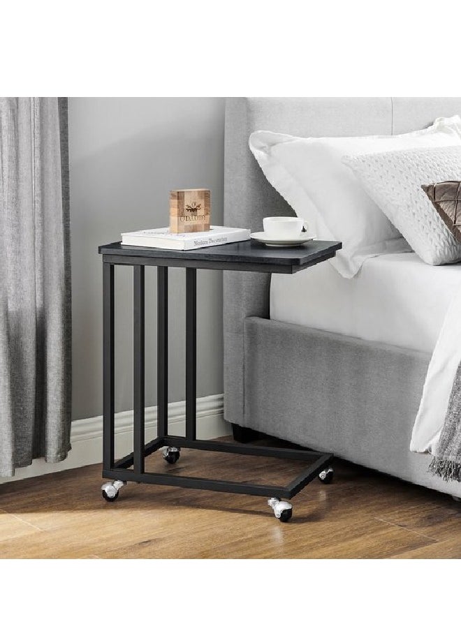 Generic Movable Side Table with Wheels – Modern, Lightweight & Perfect for Sofa or Bed, Ideal for Laptop, Mobile or Your Favorite Drink  - Image 5