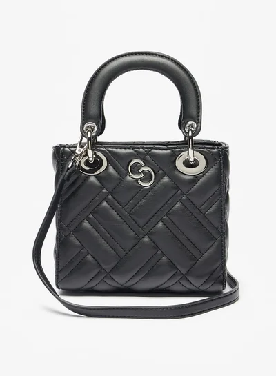 سيليست Women Quilted Tote Bag with Detachable Strap and Flap Closure