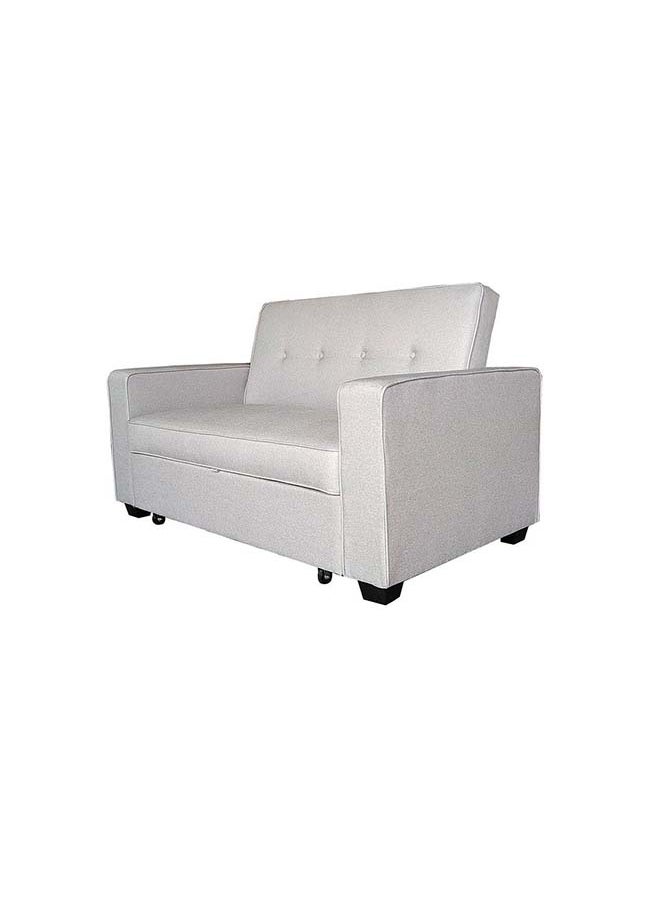 DANUBE HOME أريكة سرير قماشية ذات مقعدين من Danube Home Masie I أريكة سرير قابلة للتحويل إلى سرير نوم ذات مقعدين مريحة لغرفة المعيشة الطول 147 × العرض 86 × الارتفاع 88 سم رمادي فاتح  - Image 3