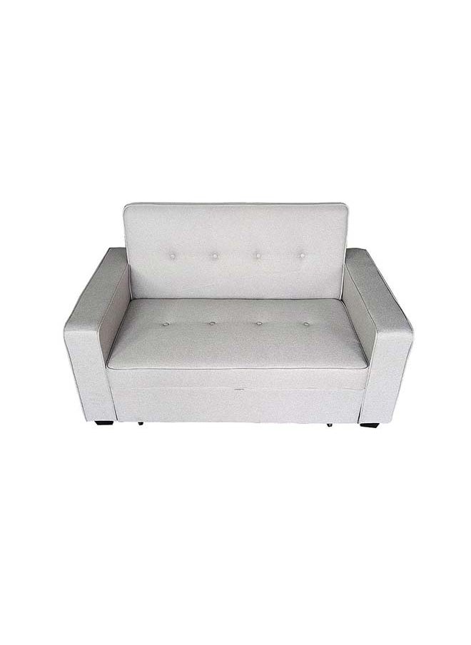DANUBE HOME أريكة سرير قماشية ذات مقعدين من Danube Home Masie I أريكة سرير قابلة للتحويل إلى سرير نوم ذات مقعدين مريحة لغرفة المعيشة الطول 147 × العرض 86 × الارتفاع 88 سم رمادي فاتح  - Image 2