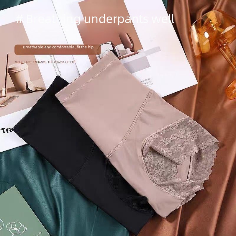 TikTok Popular Shaping Waist Underpants Womens Postpartum G-Strings Lifting Hip Shapewear Leggings Thin For Summer Champagne  - Image 4