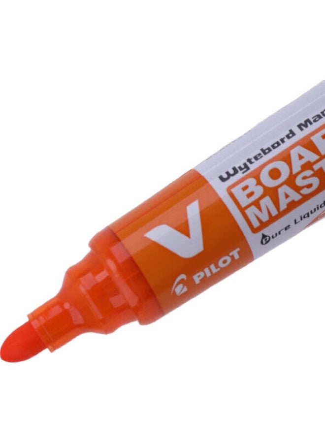Pilot Whiteboard Marker, Large Capacity, V-Shaped Liquid Ink, Water-Based, Erasable, Easy To Erase, Stationery, Wbmavbm-M Thick Barrel, Black - Image 1