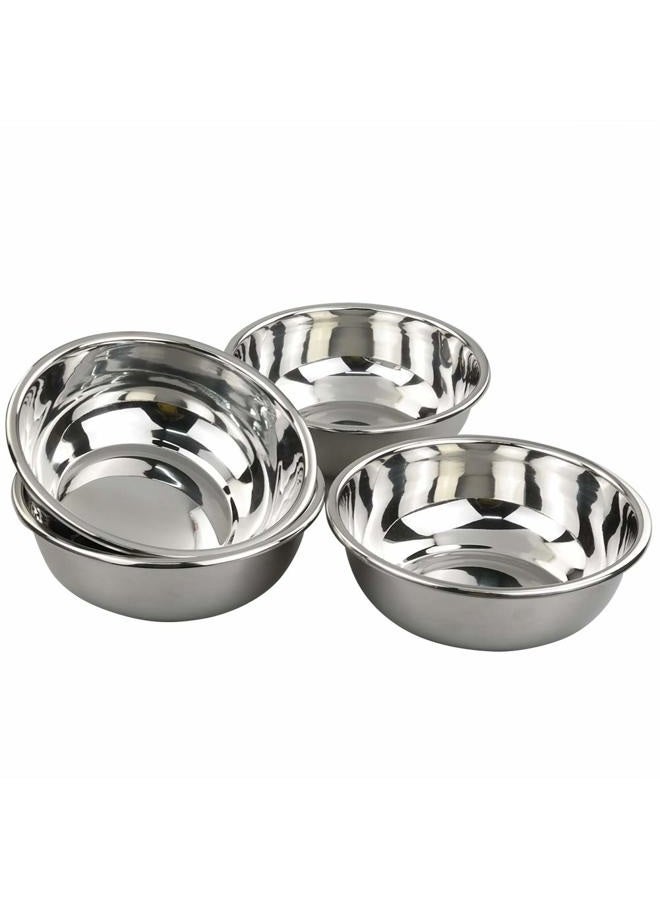 Doryh 4 Packs Stainless Steel Mixing Bowls, Nesting Metal Bowls for Cooking and Serving (9.6"x3.5") - Image 1
