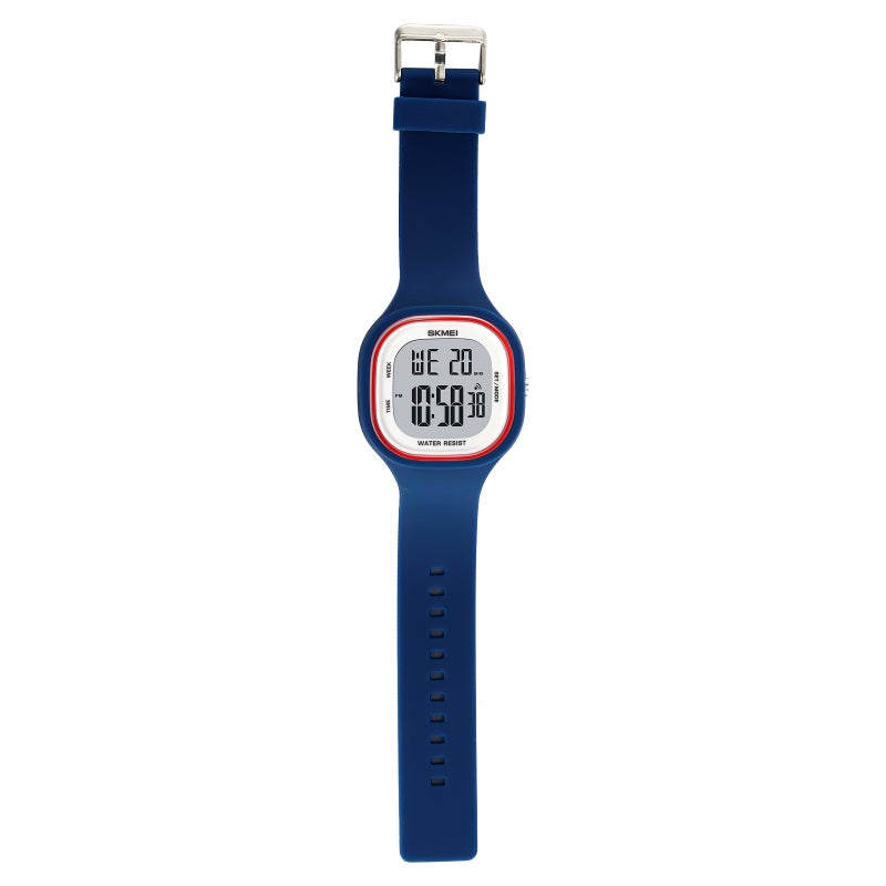 Women's Versatile Electronic Watch, Simple Waterproof Digital Watch with High Appearance for Female Students/white - Image 4