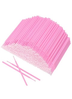 600 Pcs Disposable Micro Applicators Brush Eyelash Extension Individual Applicators Mascara Brush For Make Up And Clean And Compatible And Personal Care (Pink)