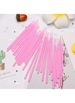 Akstore 600 Pcs Disposable Micro Applicators Brush Eyelash Extension Individual Applicators Mascara Brush For Make Up And Clean And Compatible And Personal Care (Pink)  - Image 3