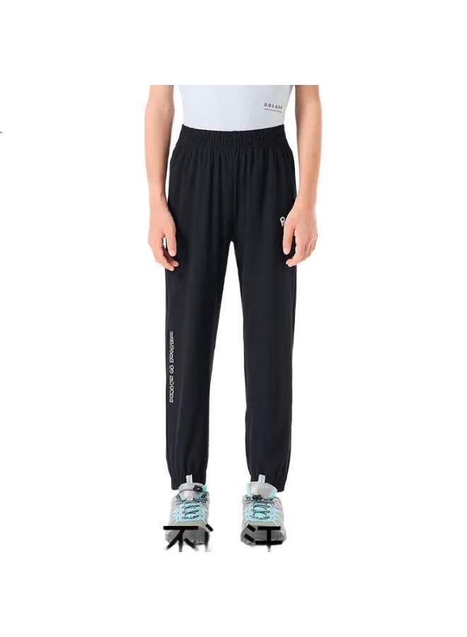 Pelliot Outdoor Children'S Sun Protection Quick-Dry Pants, Summer Breathable Cool-Feeling Mosquito-Proof Sports Casual Trousers, 13421430 Gray 140 - Image 2