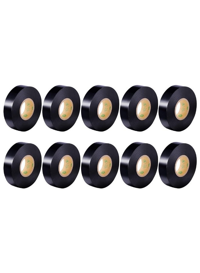 جيه زد اس شريط كهربائي أسود من JZS مقاوم للماء، شريط كهربائي أسود عالي الجودة، لفة جامبو، شريط كهربائي عالي الحرارة معتمد من UL/CSA، درجة صناعية، فينيل كهربائي فائق، 1.7 مم × 20 م × 10 لفات - Image 1