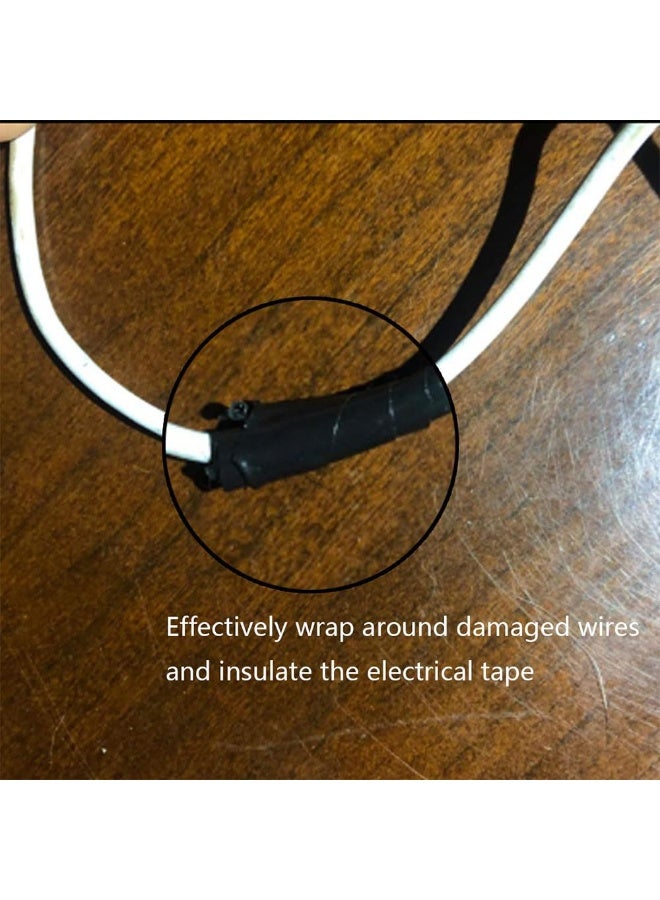 جيه زد اس شريط كهربائي أسود من JZS مقاوم للماء، شريط كهربائي أسود عالي الجودة، لفة جامبو، شريط كهربائي عالي الحرارة معتمد من UL/CSA، درجة صناعية، فينيل كهربائي فائق، 1.7 مم × 20 م × 10 لفات - Image 4