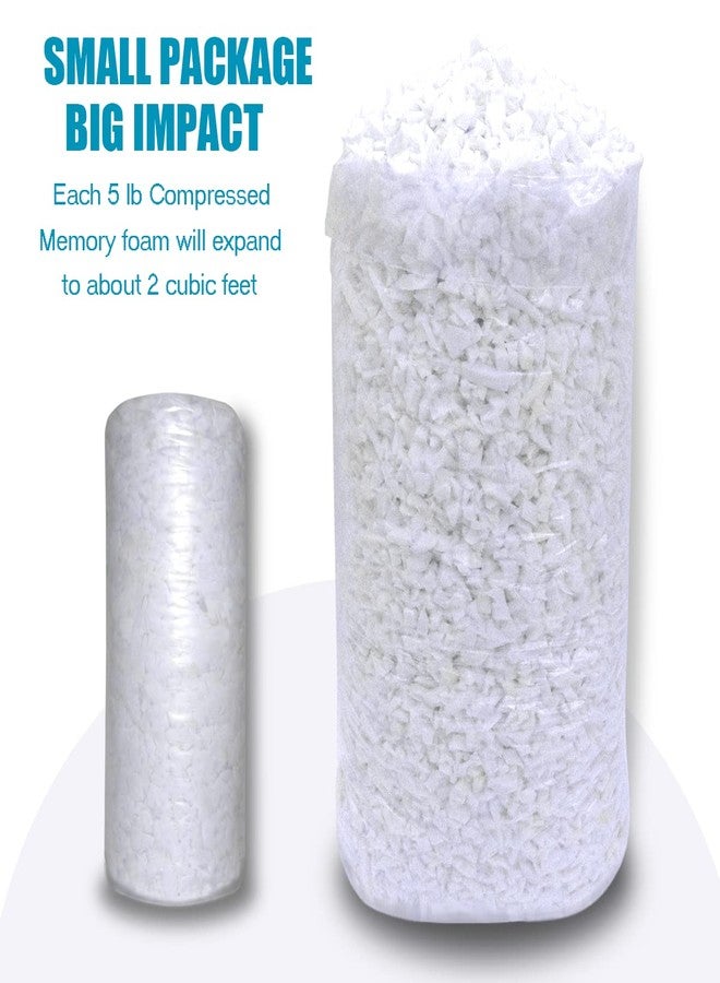 BOXIN 5 lbs Shredded Memory Foam Filling for Bean Bag Filler, Soft and Convenient Pillow Stuffing Foam for Couch Cushion, Dog Bed, Chair, Arts & Crafts, Added Gel Particles - Image 2
