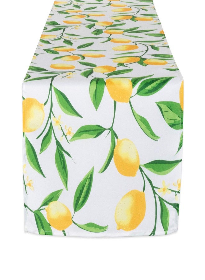 ديي مفرش طاولة خارجي من مجموعة DII Lemon Bliss، مقاوم للبقع والماء، مقاس 14×72 بوصة - Image 1