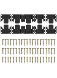 10Pcs Sectional Couch Connectors, Universal Sectional Sofa Interlocking, Easy to Install Couch Clips for Sectionals Sturdy Furniture Connectors Sofa Connector Bracket with Screw