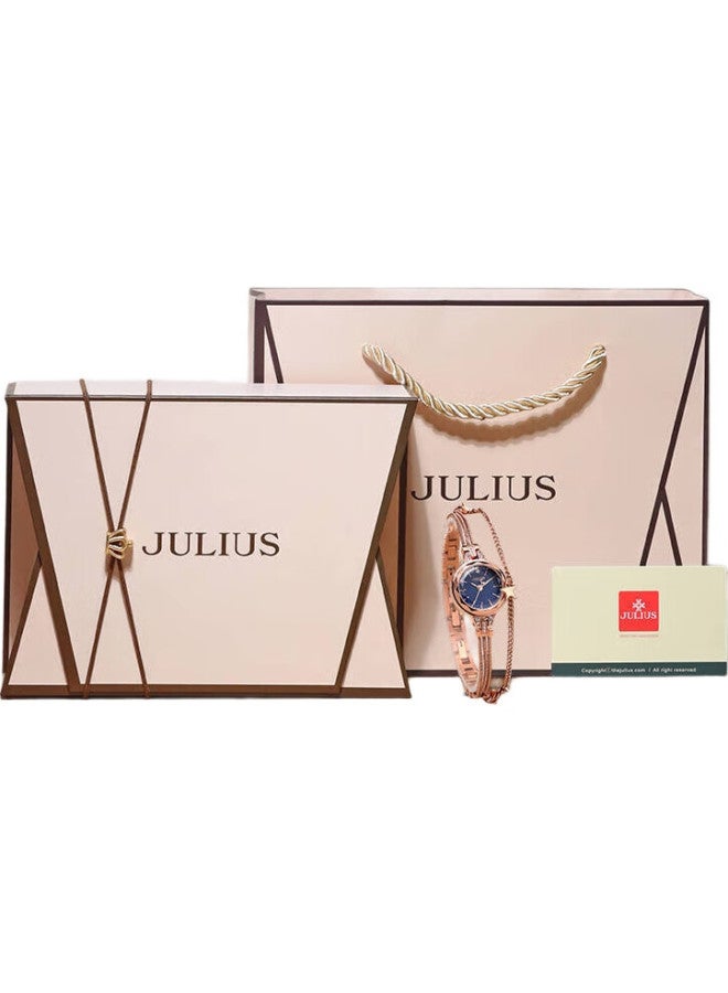 Julius Women'S Fashion Round Bracelet Quartz Waterproof Ladies Watch - Image 1