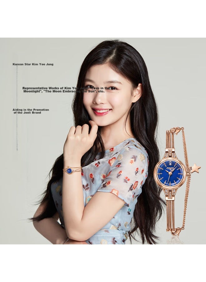 Julius Women's Fashion Round Bracelet Quartz Waterproof Ladies Watch - Image 2