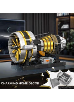 mould king 2256+（PCS） Aircraft Engine Building Kit,Building Toy Set, Small Engine Model with Motor, STEM Project Building Kit, Collection of Toys  Kids ,Hobby Building Blocks Kit for Adults ，14+  - Image 4