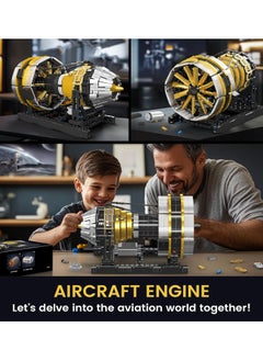 mould king 2256+（PCS） Aircraft Engine Building Kit,Building Toy Set, Small Engine Model with Motor, STEM Project Building Kit, Collection of Toys  Kids ,Hobby Building Blocks Kit for Adults ，14+  - Image 5