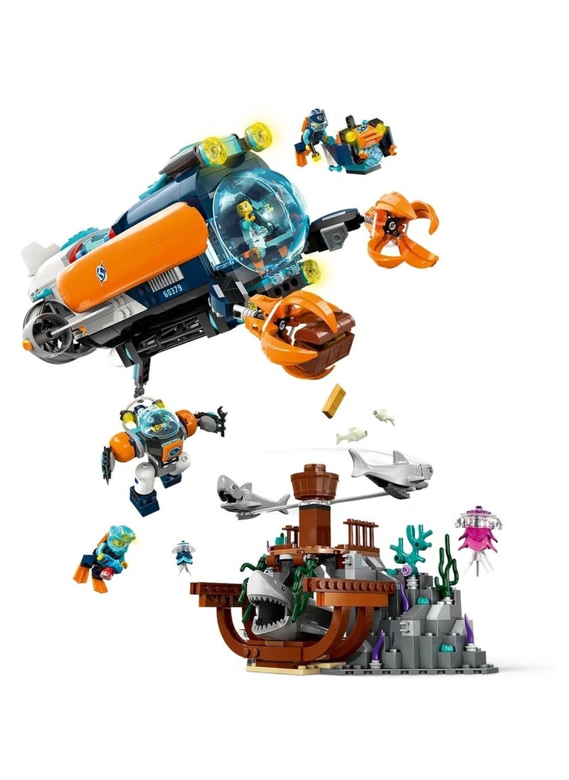 LEGO - LEGO - Deep Sea Explorer Submarine 842 Pieces - 60379 - Image 1