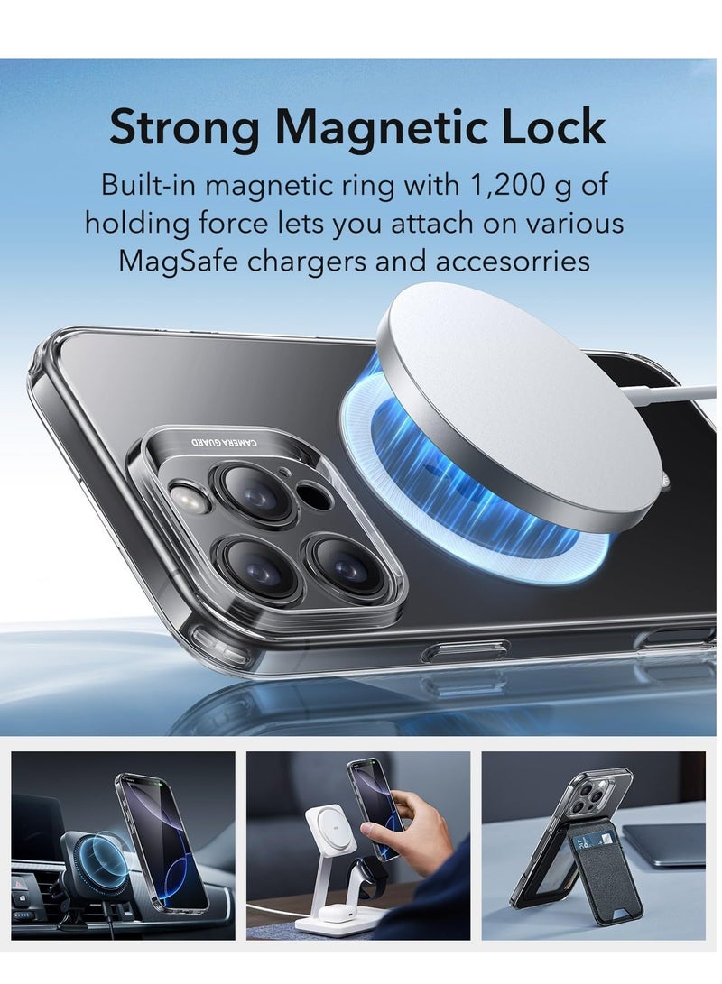 MUNTAQI iPhone 16 Pro Max Case – MagSafe Compatible, Shockproof Thin Cover with Camera Protection, Resists Yellowing and Scratches – Clear - Image 5