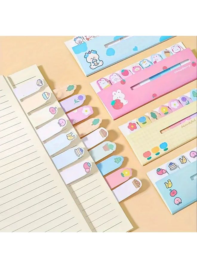 Cute Bear Creative Lined Sticky Notes 120 Sheets One Book - Image 3
