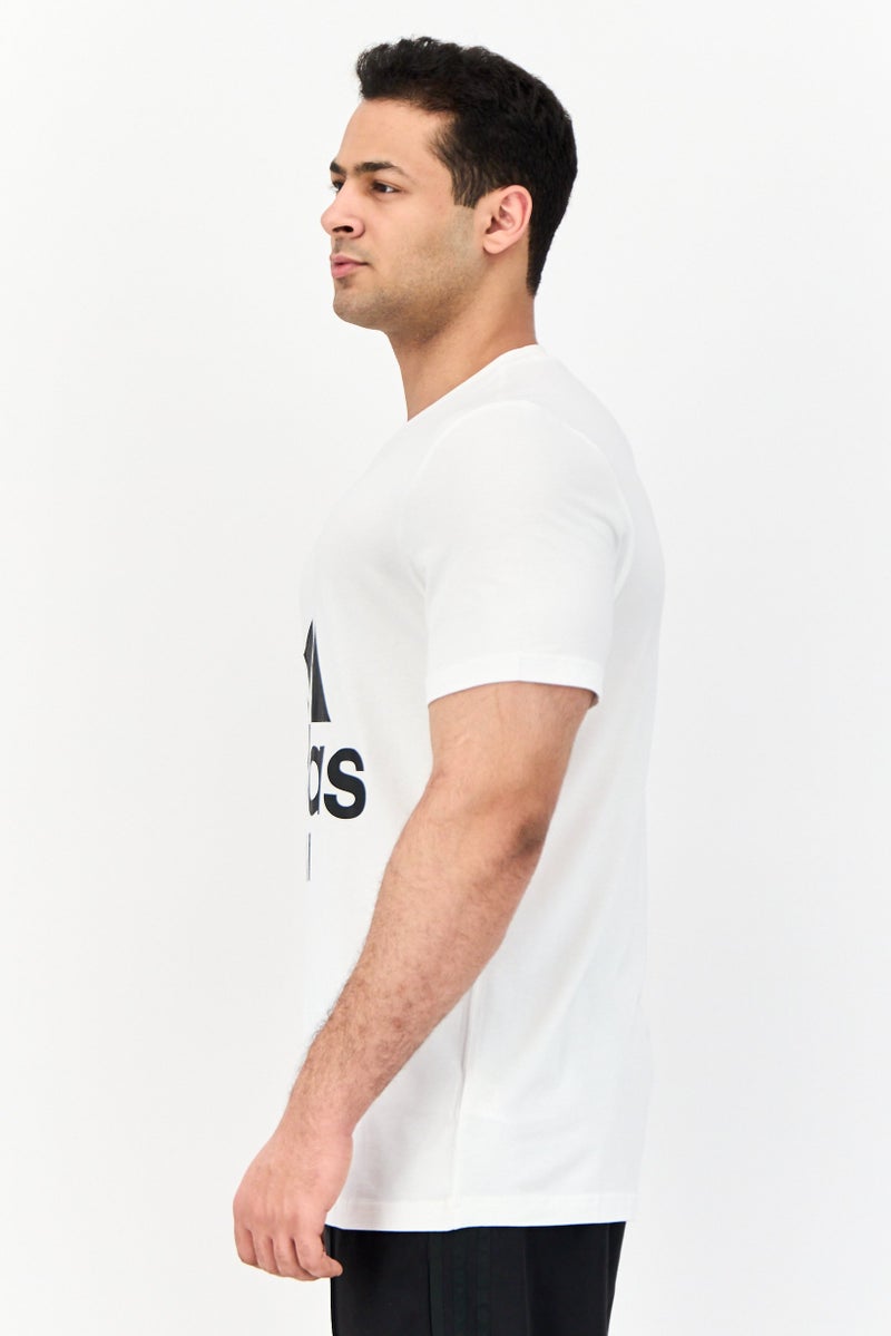 Adidas Men Sportswear Fit Delhi Logo Outdoor T-Shirt, White - Image 2