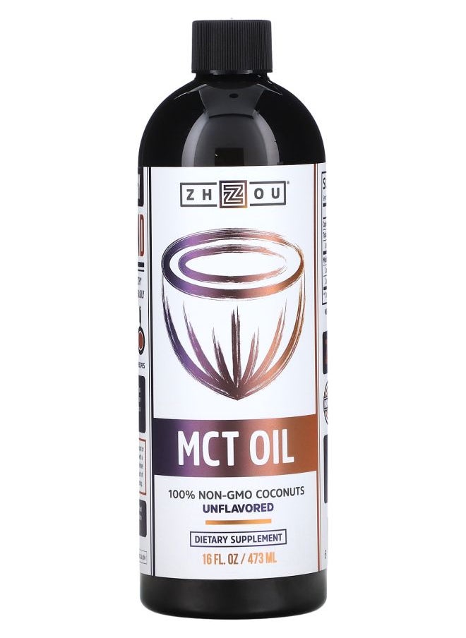 Zhou Nutrition MCT Oil Unflavored 16 fl oz (473 ml) 
