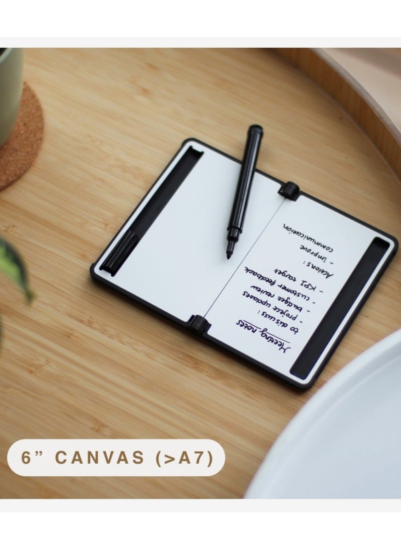 New Things Lab Memo RFID-Blocking Whiteboard Wallet – Slate Gray | Slim, Durable, and Innovative Everyday Carry
