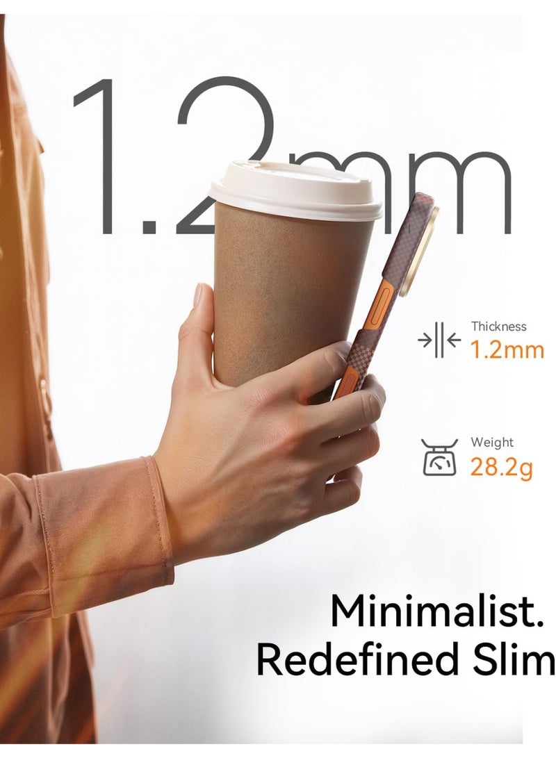 RAPTIC Aramid Skin for iPhone 17 PRO Case [MagSafe] Ultra Slim 1500D Aramid Fiber cover - Sky - Image 4