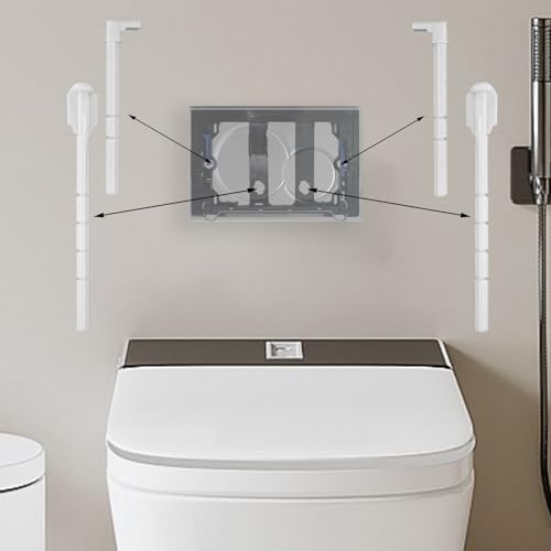 Lychee Light Toilet Push Rod Set Compatible with Geberit Sigma01, 20 & 30, 241.874.00.1 - Replacement Wall-Mounted Tank Actuator Flush Handle - Image 3