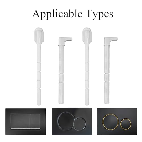 Lychee Light Toilet Push Rod Set Compatible with Geberit Sigma01, 20 & 30, 241.874.00.1 - Replacement Wall-Mounted Tank Actuator Flush Handle - Image 2