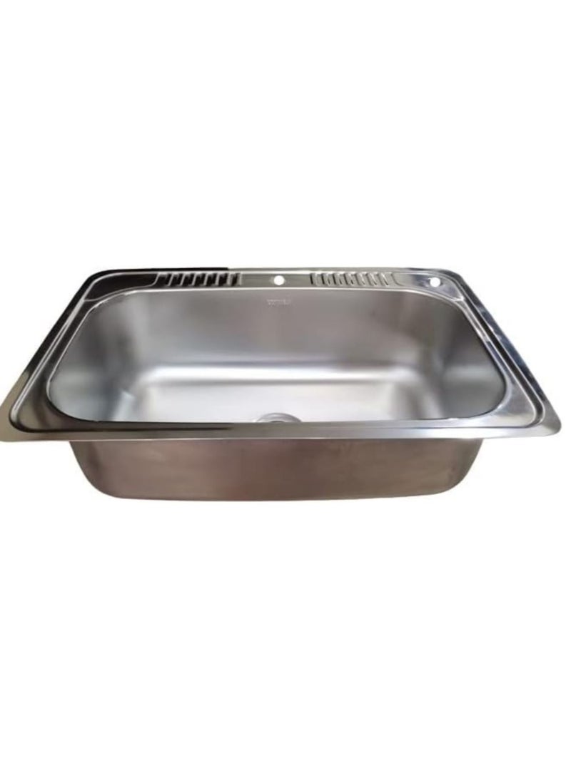 Shams Stainless Steel Kitchen Sink 80 X 48 cm - Image 2